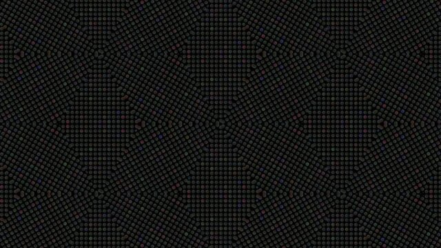 Abstract blinking kaleidoscope, futuristic moving texture for your project. 