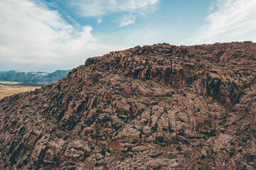 Red Rock Canyon near Las Vegas, Nevada in the desert at sunset