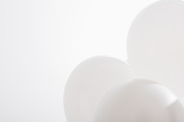 lightweight and festive balloons isolated on white