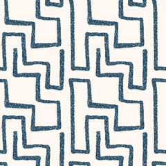 Seamless pattern with dotted geometric drawing