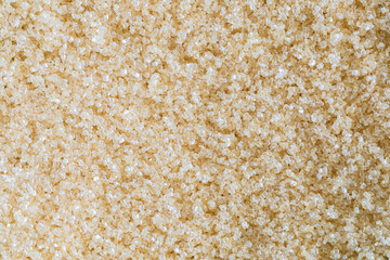 Close up of brown sugar texture , Raw Organic Cane Sugar