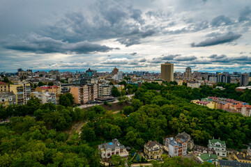 Obraz premium Aerial view of the city, Kiev, Ukraine