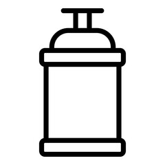 Spray bottle wash icon. Outline Spray bottle wash vector icon for web design isolated on white background