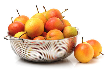 nanguo pear on white background
