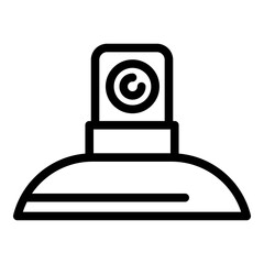 Spray cap icon. Outline Spray cap vector icon for web design isolated on white background