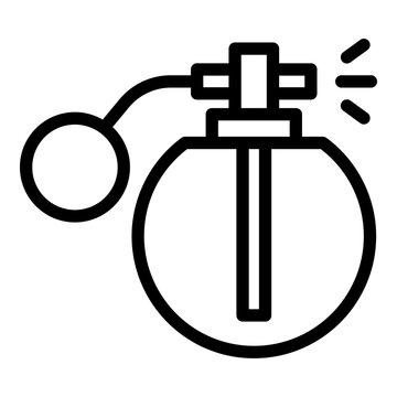 black perfume bottle spraying fragrance clip art preview