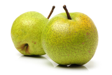 pears on a white background