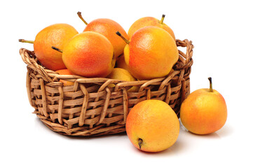 nanguo pear on white background