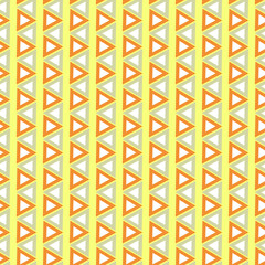 orange and grey triangles with yellow background seamless geometric pattern