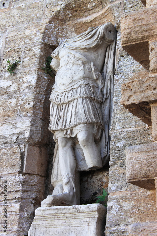 Wall mural roman statue in ibiza, spain