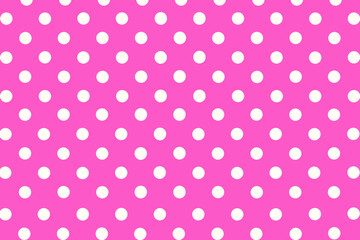 seamless polka pattern, pink polka dots background, dotted background © annakolesnicova