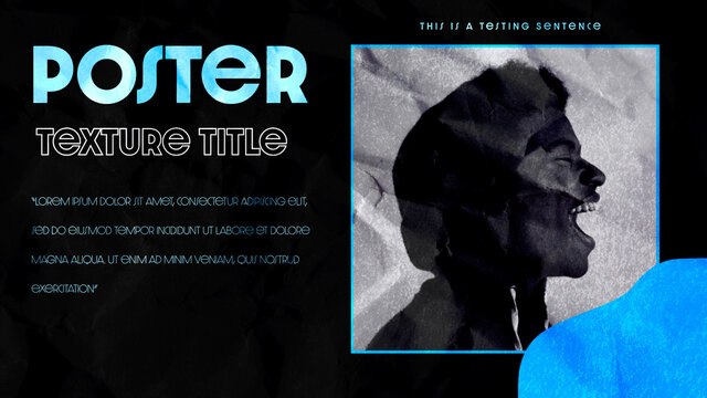 Poster Texture Title