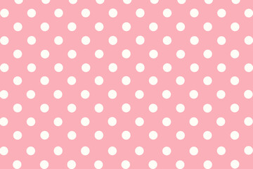 seamless polka pattern, pink polka dots background, dotted background