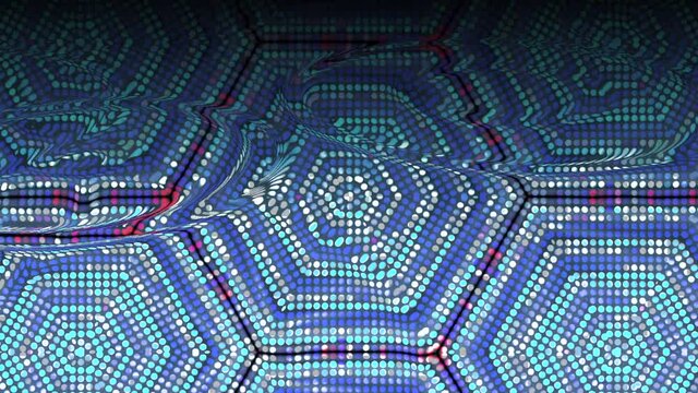 Colorful dynamic futuristic psychedelic holographic background