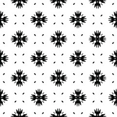 floral seamless pattern background.Geometric ornament for wallpapers and backgrounds. Black and white pattern. 
