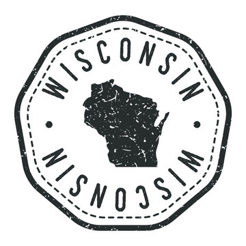 recommend clip art: Wisconsin, USA Map Stamp Retro Postmark. Silhouette Postal Passport. Seal Round Vector Icon. Badge Vintage Postage Design.