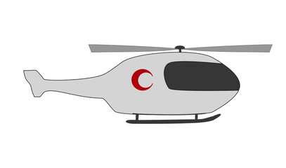 helicopter isolated on white © Tusak