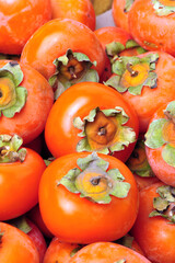 persimmon on a white background