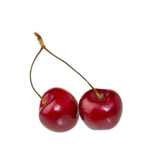  Cherry fruit isolated.