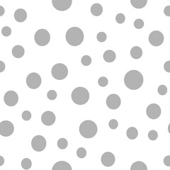 Dots Background with irregular, chaotic circles. Points seamless texture pattern.