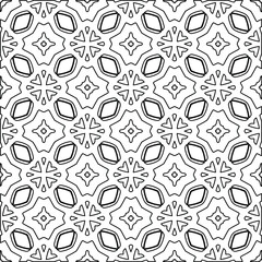 Vector geometric pattern. Repeating elements stylish background abstract ornament for wallpapers and 
backgrounds. Black and white colors