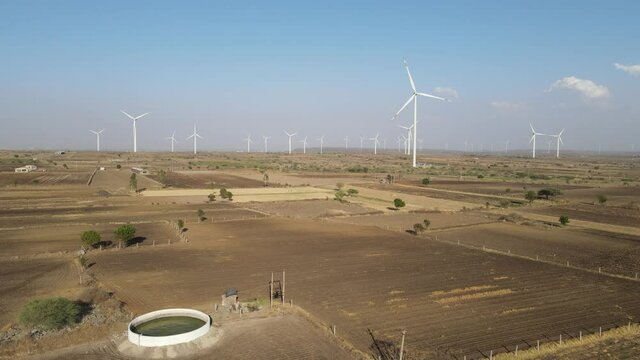 Establishing Aerial View Shot of asia village.