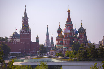 St. Basil's Cathedral in Moscow, view from all sides