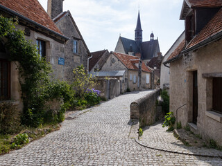Montrésor, plus beau village de France et l'église Saint Jean Baptiste
, Indre et Loire, Pays de...