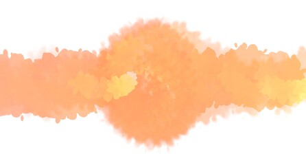 Orange background Autumn or autumn colors are bright yellow and orange with an old watercolor texture of grunge. Modern abstract background with circular watercolor spots in an orange artistic pattern