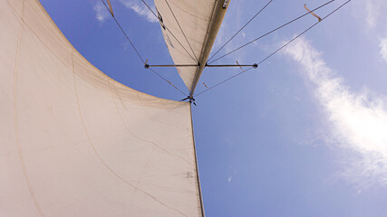 Fototapeta premium wind turbine against blue sky