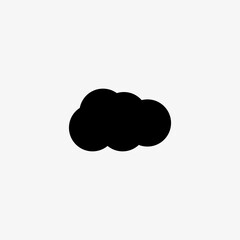 Cloud icon. sky symbol. Trendy flat weather ui sign design
