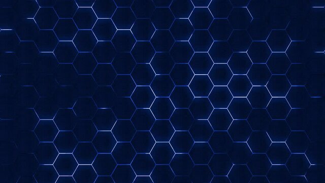Abstract hexagonal technology background