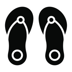 slipper, shoes glyph icon, vector design usa independence day icon.