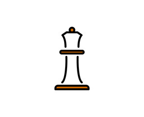 Chess premium line icon. Simple high quality pictogram. Modern outline style icons. Stroke vector illustration on a white background. 