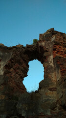 wall on sky background