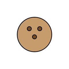 Fototapeta premium bowling ball line recolored icon. Signs and symbols can be used for web, logo, mobile app, UI, UX