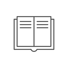 Book line icon or education concept