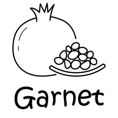 Badge garnet with the inscription. Vector, eps