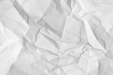 Crumpled white sheet of paper