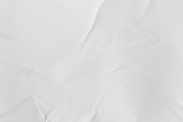 Obraz premium Crumpled white sheet of paper