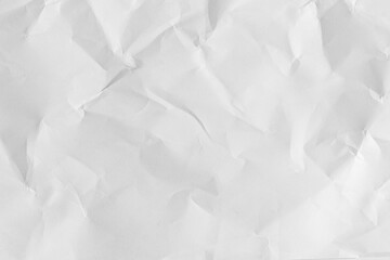 Fototapeta premium Crumpled white sheet of paper
