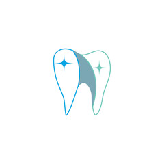 Tooth Teeth Dentist Dental dentistry with Stars logo design