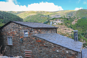 Fototapeta na wymiar Piódão, Schist Village in Serra do Açor, District of Coimbra, Portugal. 
