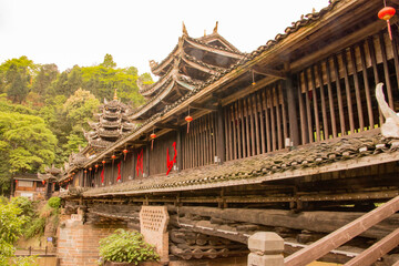 Dong Minority Wind Rain Bridge