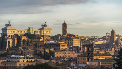 Matinée nuageuse à Rome