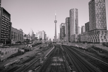 Downtown Toronto in B&W