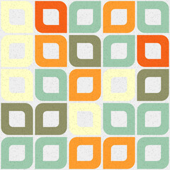 Abstract Geometric Pattern generative computational art illustration