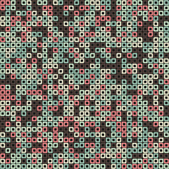 Fototapeta premium Abstract Geometric Pattern generative computational art illustration