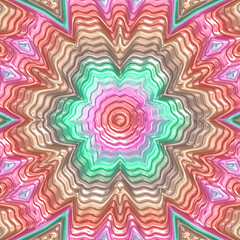 3d effect - abstract colorful hexagonal pattern 