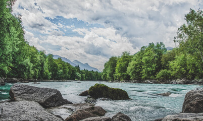 Flusslandschaft / Ried im Oberinntal